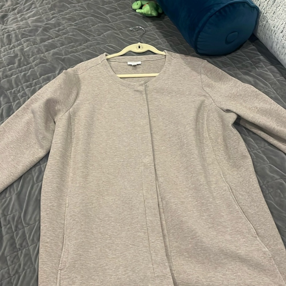 Puré JJill Tan  Long Sleeve Cardigan